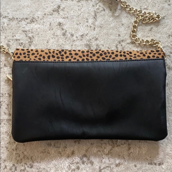 Express Leopard Print Foldover Crossbody - Picture 6 of 6